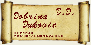 Dobrina Duković vizit kartica